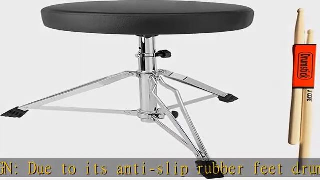 5 CORE Premium Universal Drum Throne Height Adjustable Padded Drum Stool Seat Round Chrome Chair Dr смотреть онлайн