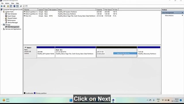 Create New Drive in windows 11 смотреть онлайн