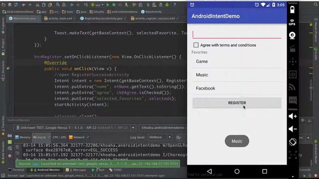 Android Intent Part 3 (Passing array data between activities continues) смотреть онлайн