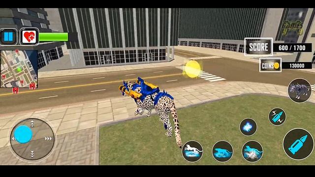 Snow Leopard Robot Car Transform: Wars Robot Games 2021 - Android Gameplay смотреть онлайн
