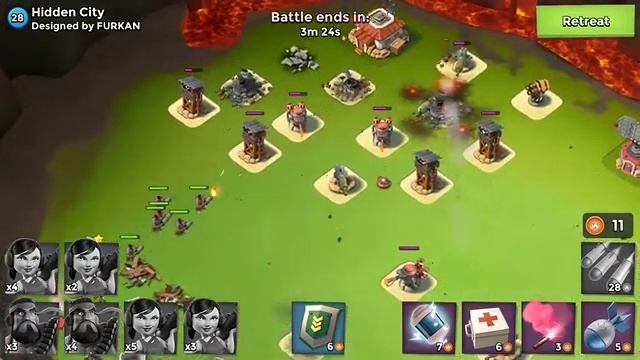 Boom Beach - Destroy Hidden City Enemy Base with Heavy Zooka смотреть онлайн