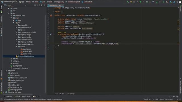 Android Studio Facebook Auth Login Tutorial смотреть онлайн