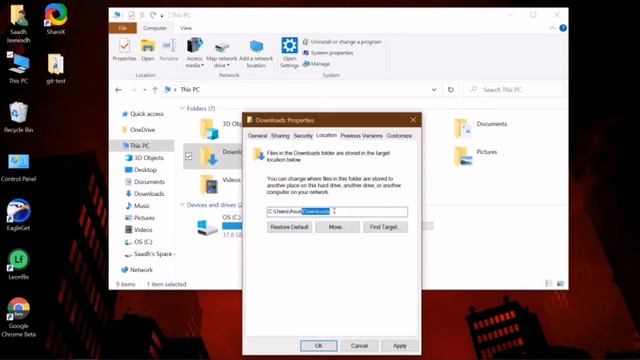 How to change the default download location| Windows |English смотреть онлайн