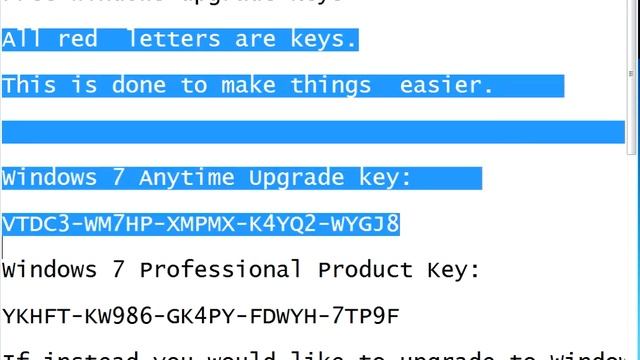 Windows Anytime Upgrade Product Keys! 100% WORK смотреть онлайн