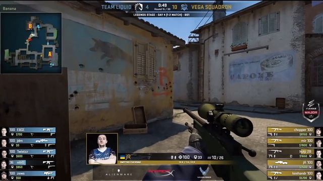 CS:GO - Team Liquid vs Vega Squadron - ELEAGUE Major 2018 смотреть онлайн