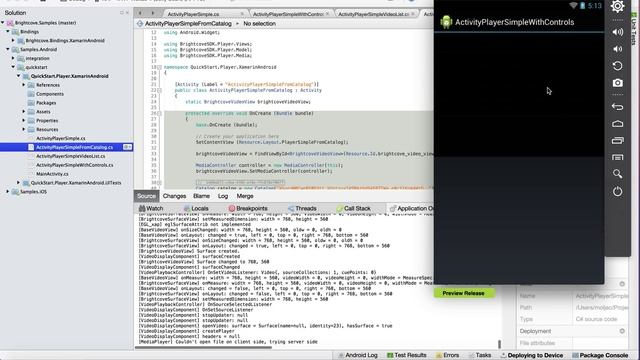 Xamarin Brightcove SDK смотреть онлайн