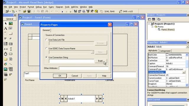 How to Connect MS Access Database to DataGrid using ADO connection in Visual Basic (codeless) смотреть онлайн