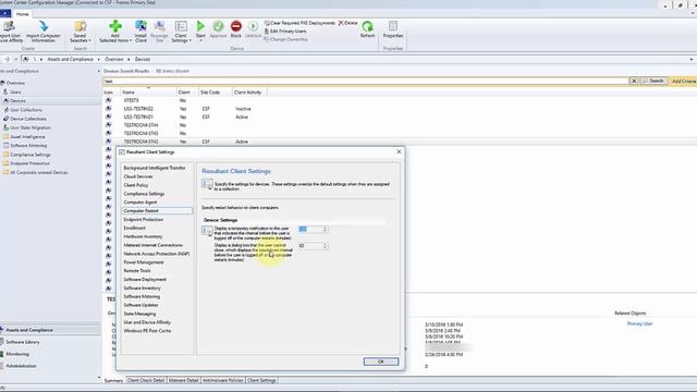SCCM - Resultant Client Settings смотреть онлайн