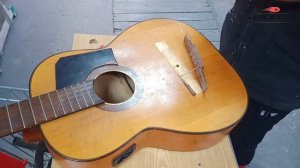 Ремонт бриджа на классической гитаре