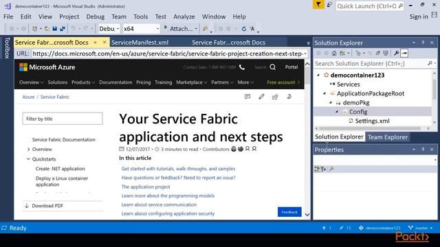 Microservices with Azure: Create a Windows Container in Service Fabric|packtpub.com смотреть онлайн