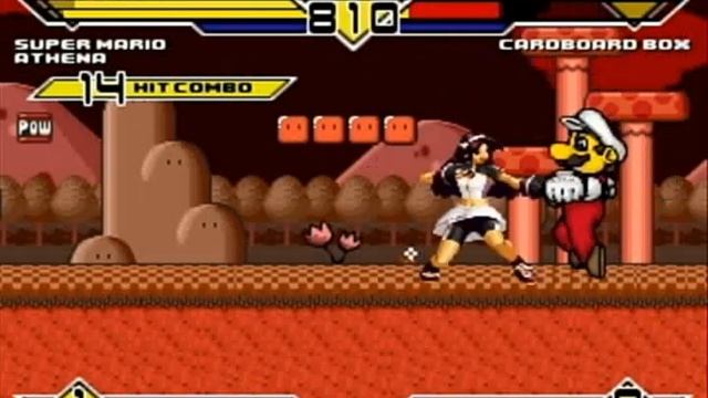 Super Mario and Athena Asamiya vs Cardboard Box? MUGEN Battle!!! смотреть онлайн