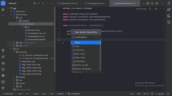 Snake Game Android App || Jetpack Compose || Canvas || #kotlin