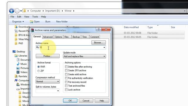 How to add comment to archives in Winrar Step By Step Tutorial смотреть онлайн