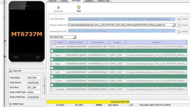 Innjoo Fire 3 LTE flashing смотреть онлайн