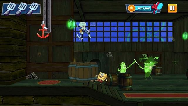 SpongeBob Patty Pursuit - Flying Dutchman Part 6 (iOS) смотреть онлайн