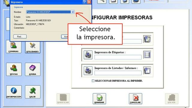 Programa Gestión de Zapaterías (Configurar Impresoras) смотреть онлайн