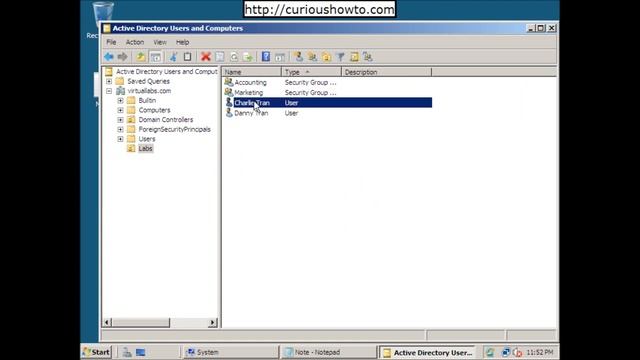 Windows 2008 Server OU Management смотреть онлайн