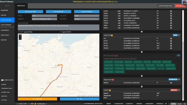 PREPARING A FLIGHT WITH SIMTOOLKITPRO 0.5.7x 3/4 FLIGHTPLAN (ENGLISH) смотреть онлайн