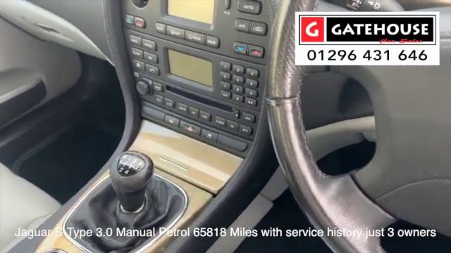 Jaguar S Type 3.0 Manual  2003/53 3 Owners With Service History