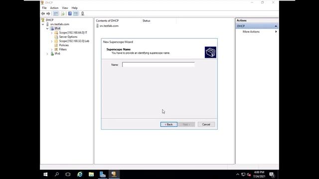 2 Creating SuperScope in DHCP in Windows Server 2016 смотреть онлайн