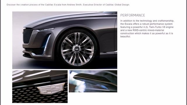 CADILLAC ESCALA CONCEPT смотреть онлайн