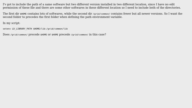 Unix & Linux: setenv path precedence смотреть онлайн