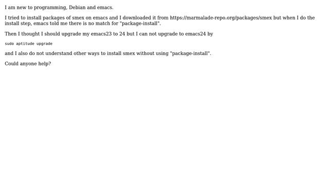 Unix & Linux: Emacs upgrade problem on Debian смотреть онлайн