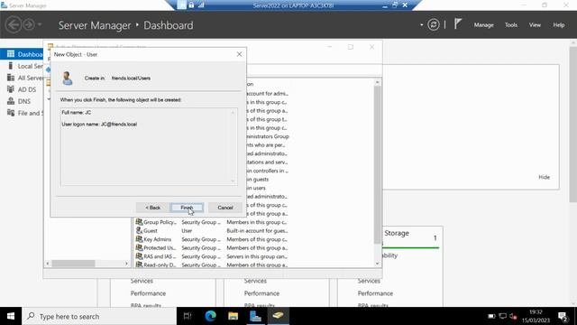 4.Creating a user in Active Directory Windows 2022 смотреть онлайн