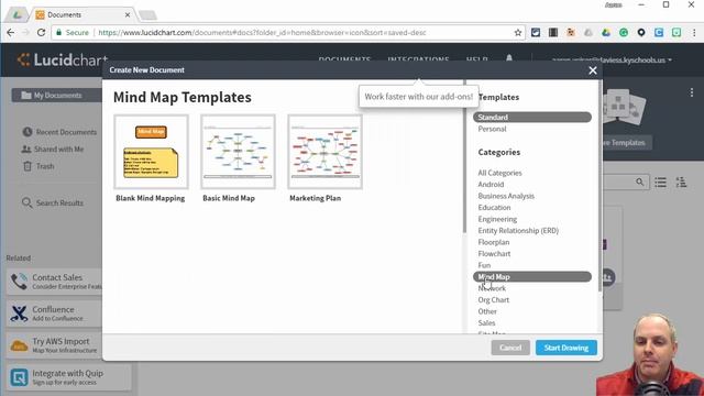 Basic Mind Map on Lucidchart смотреть онлайн