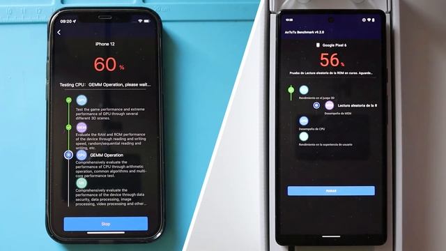 CARRERA ANTUTU BENCHMARK 🌡️🔥 - GOOGLE PIXEL 6 vs Apple IPHONE 12 - BIONIC vs TENSOR | SIEPONLINE | смотреть онлайн