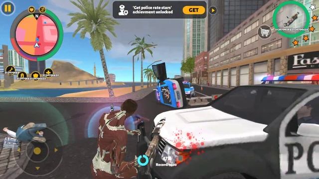 Rope Hero 3 - (Rope Hero Fight Car Robot on Harbour) - Tank Drowned in water - Android Gameplay HD смотреть онлайн