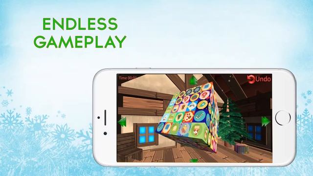 3D Christmas Holidays Mahjong Connect Cubes And Tiles Memory Game For Training Your Brain