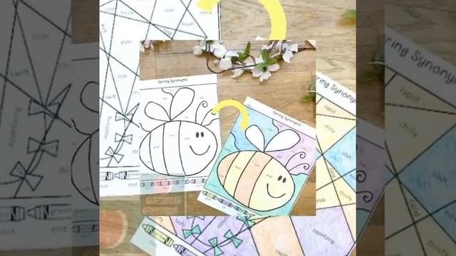 Spring Synonyms Worksheets! смотреть онлайн