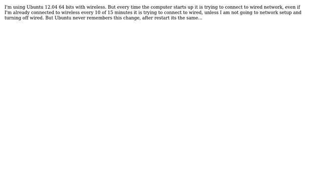 Ubuntu: How to permanently turn off wired network in ubuntu 12.04? смотреть онлайн