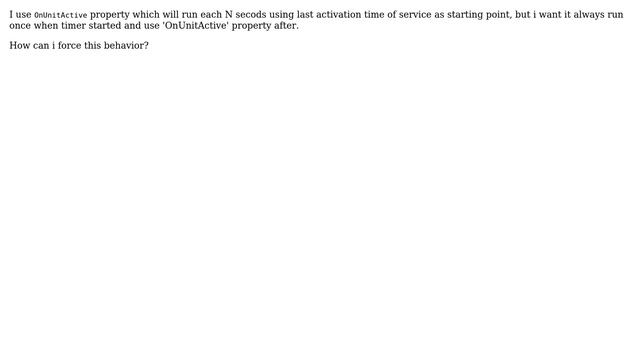 Unix & Linux: Start service on timer start and each N seconds after смотреть онлайн
