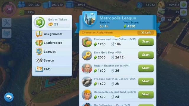 Simcity buildit Metropolis league instantly scoring 5900+ on start смотреть онлайн