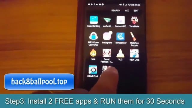 8 Ball Pool Hack Coins and Cash Unlimited Money Hack on Android Tutorial смотреть онлайн