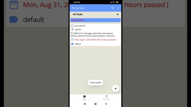 To Go List App Preview on Android смотреть онлайн