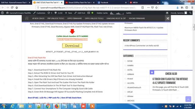 ENET E714G Flash File Tab MT6577 4 1 2 Version Firmware Rom смотреть онлайн