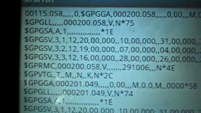 SIBO GPS Data Received By Serial Port Application смотреть онлайн