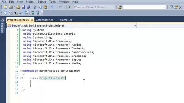 XNA 4 Course I Ch 13 03 Inheritance смотреть онлайн