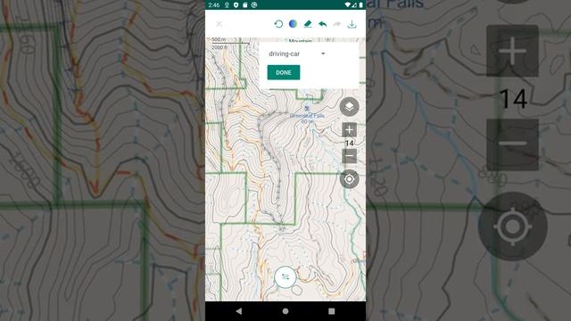 Auto Route On Android - BackCountry Navigator XE