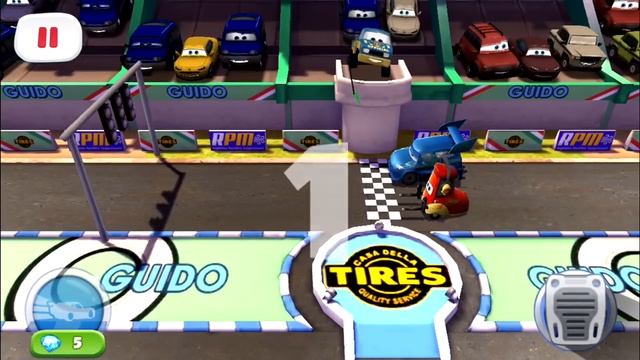 Disney Pixar Cars Fast as Lightning - Guido vs DJ смотреть онлайн