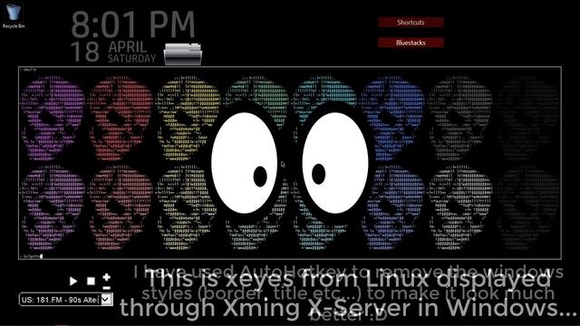 XEYES in Windows Subsystem for Linux with Xming Xserver & AutoHotkey смотреть онлайн
