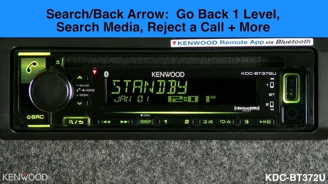 2018 KENWOOD KDC-BT372U Audio Receiver Unboxing & Feature Highlights