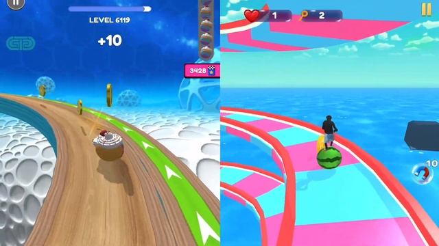 Going Balls, Sky Rolling Ball 3D, Rolling Ball Master Android iOS Gameplay смотреть онлайн