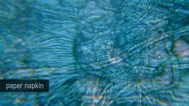 Velvet cardboard, paper napkin , cotton wool, screenprinting mesh under the MICROSCOPE смотреть онлайн