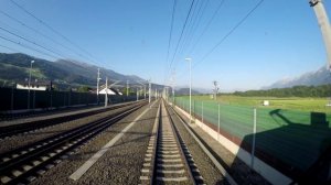 Австрия . Вид из кабины машиниста.