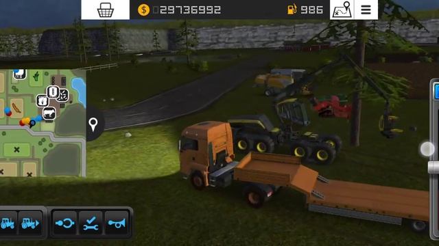 FS 16|buying new tractor+truck+transpoter+two new foresty vehicle|android|gameplay 3|DaDu oP смотреть онлайн