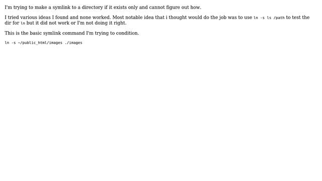 DevOps & SysAdmins: Create symlink if source exists смотреть онлайн